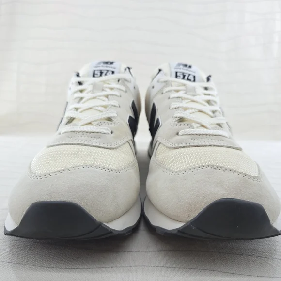 New Balance Mens 574 Macadamia Nut Beige Suede Shoes Sneaker ML574DW Size 13D - Picture 5 of 16